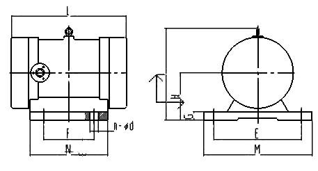 YZS振動電機(jī)安裝原理圖 YZS振動電機(jī)安裝原理圖